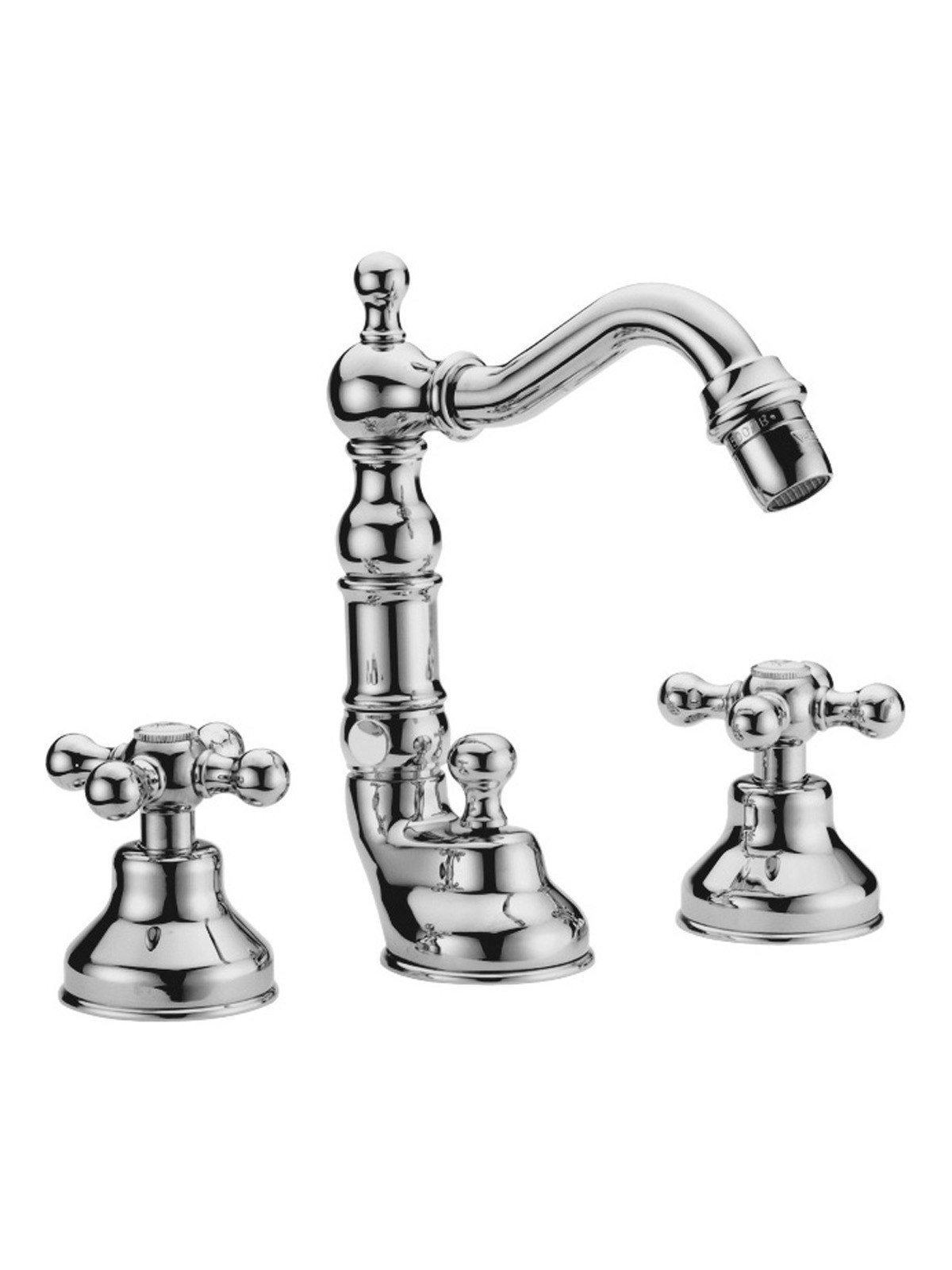 Mélangeur bidet 3-trous avec goulot -old style-